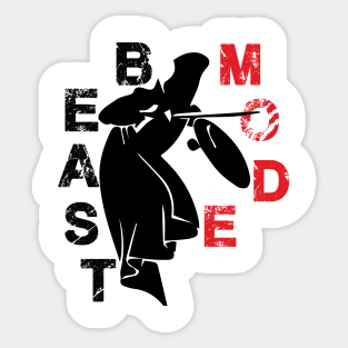 Beast mode unlock Sticker